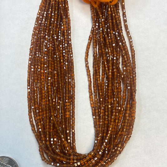 Garnet, Hessonite Garnet Multi Faceted Square, Hessonite Garnet Multi faceted box, faceted cube