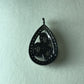 Triangle Diamond Charm .925 Oxidized Sterling Silver Diamond Charm, Genuine handmade pave diamond Charm Size Approx 0.48"(12 x 12 MM)