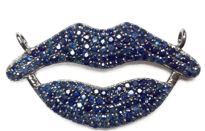 Lips Sapphire and Ruby Charm