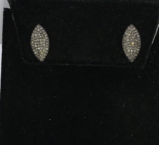 Marquise Shape Diamond Earring Stud