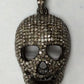 Diamond Charm .925 Oxidized Sterling Silver Diamond Charms, Genuine handmade pave diamond Charm Size Approx 1.0"(18 x 25 MM)