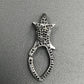 SILVER STONE CLASPS