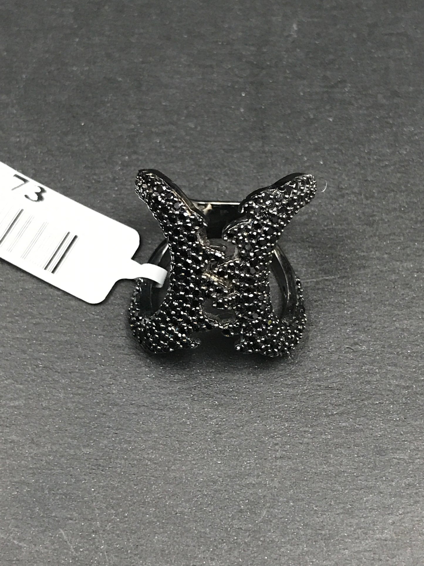 Jaws Black Spinel Ring