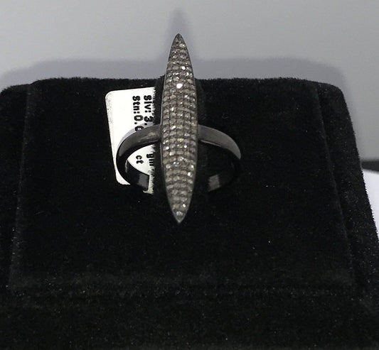 Long Marquise Shape Diamond Ring