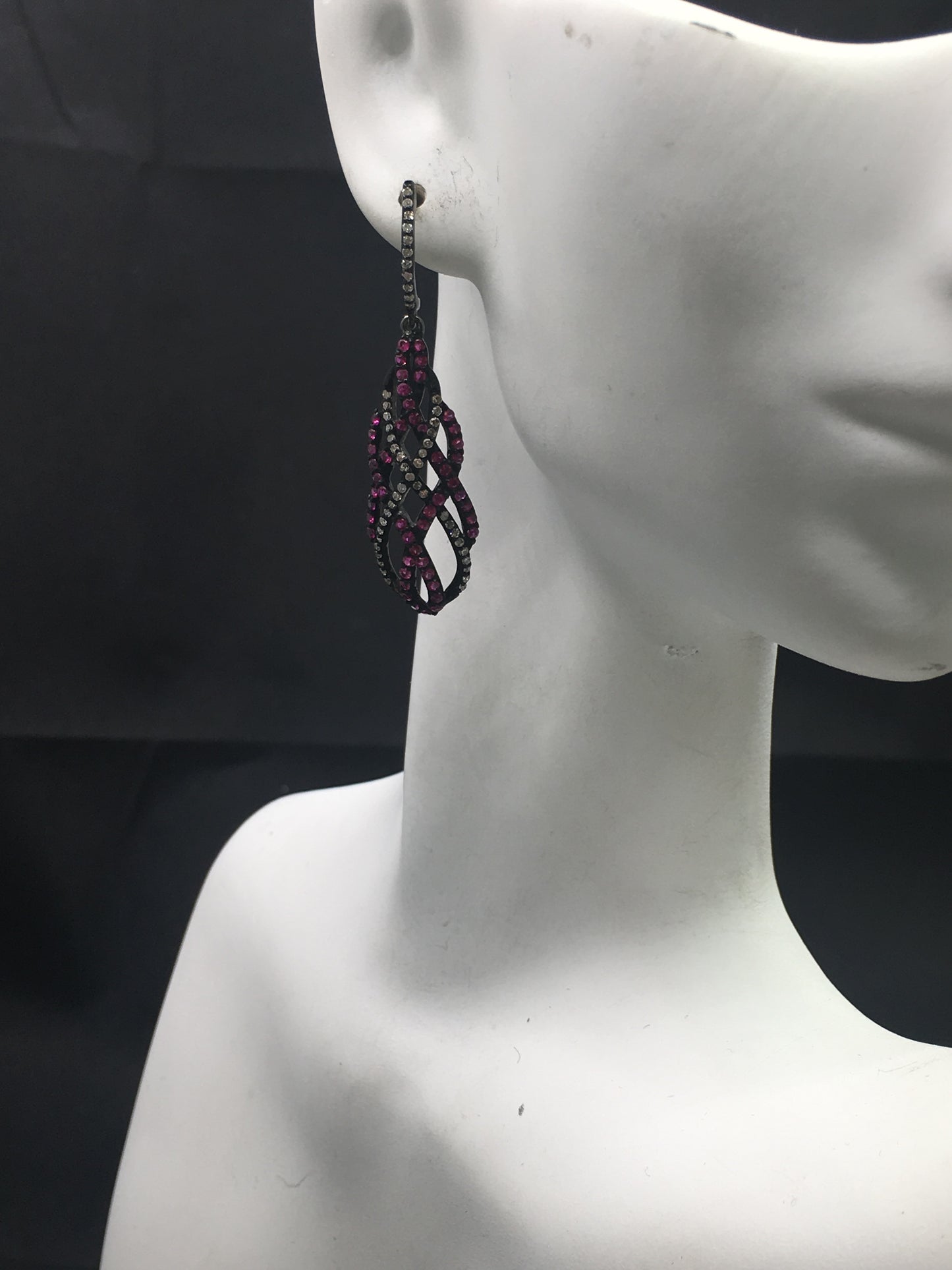 Diamond and Ruby Earring