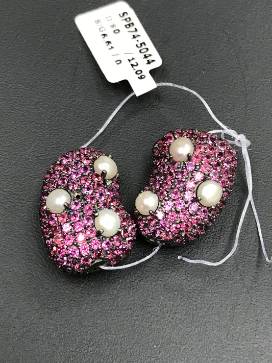 Nugget Pave Beads with Pearls