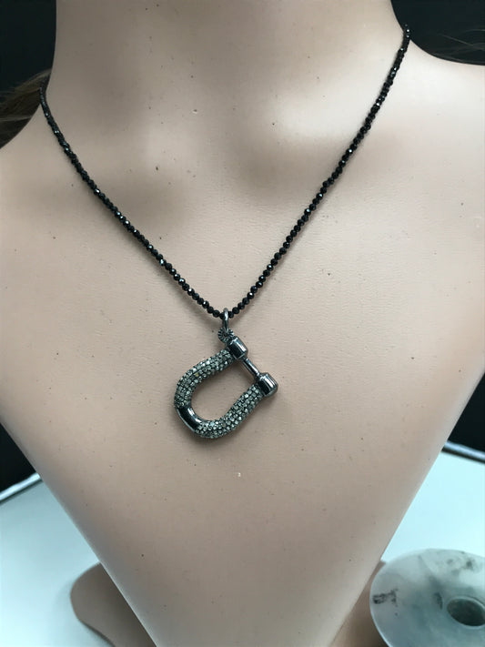 U Shape Diamond Pendants & Charms