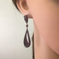 Diamond and Silver Black Rhodium Finish Earrings