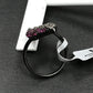 Diamond and Ruby Silver Black Rhodium Finish Rings