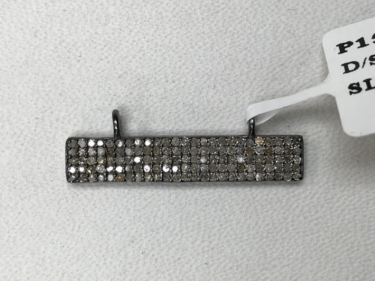 Rectangular Shape Diamond Pendants & Charms