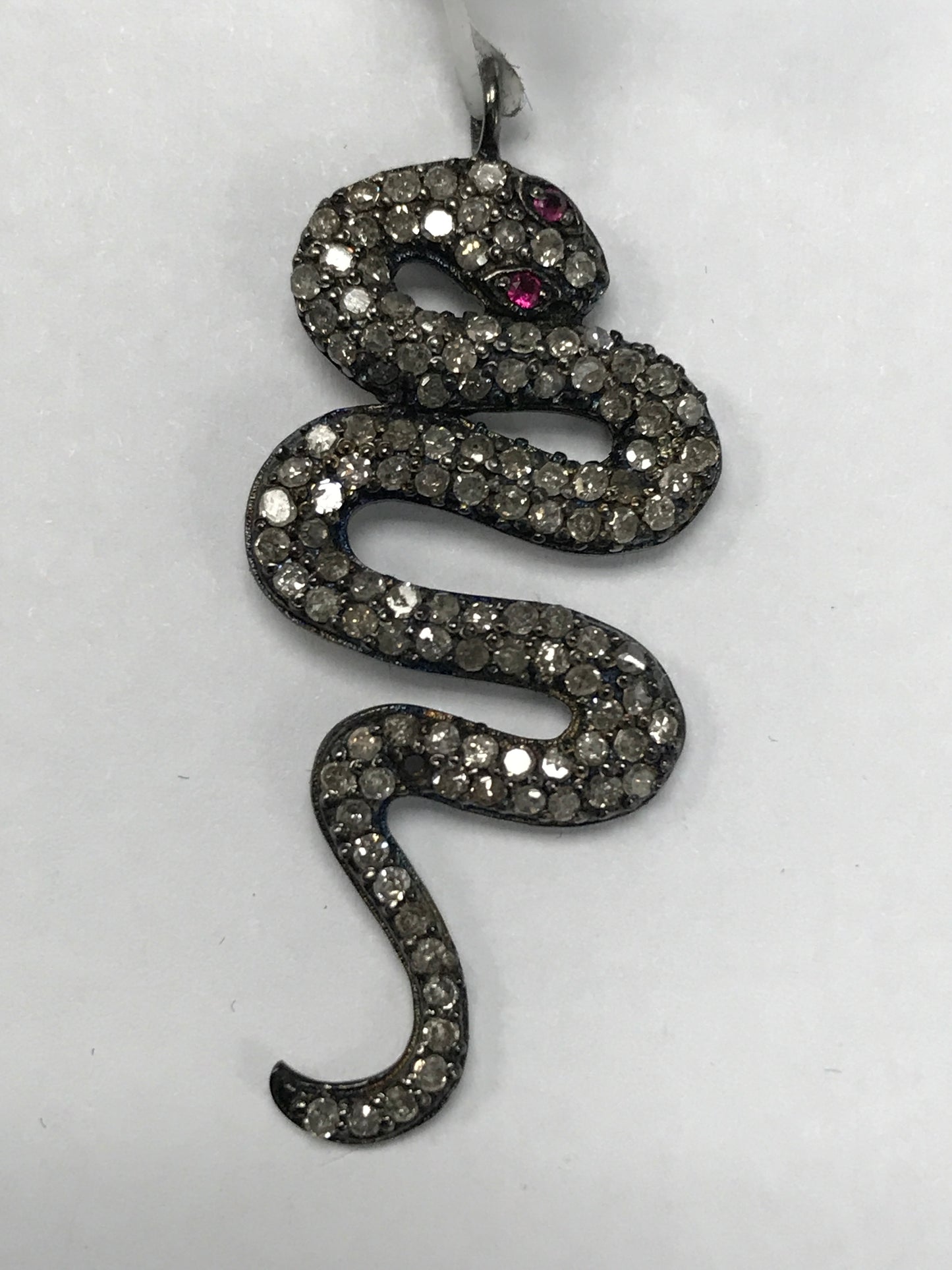 Snake Shape Ruby Natural Earrings & Pendants