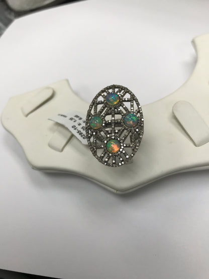 DIAMOND SILVER RING.