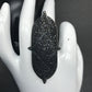 Oval Black Spinel Ring