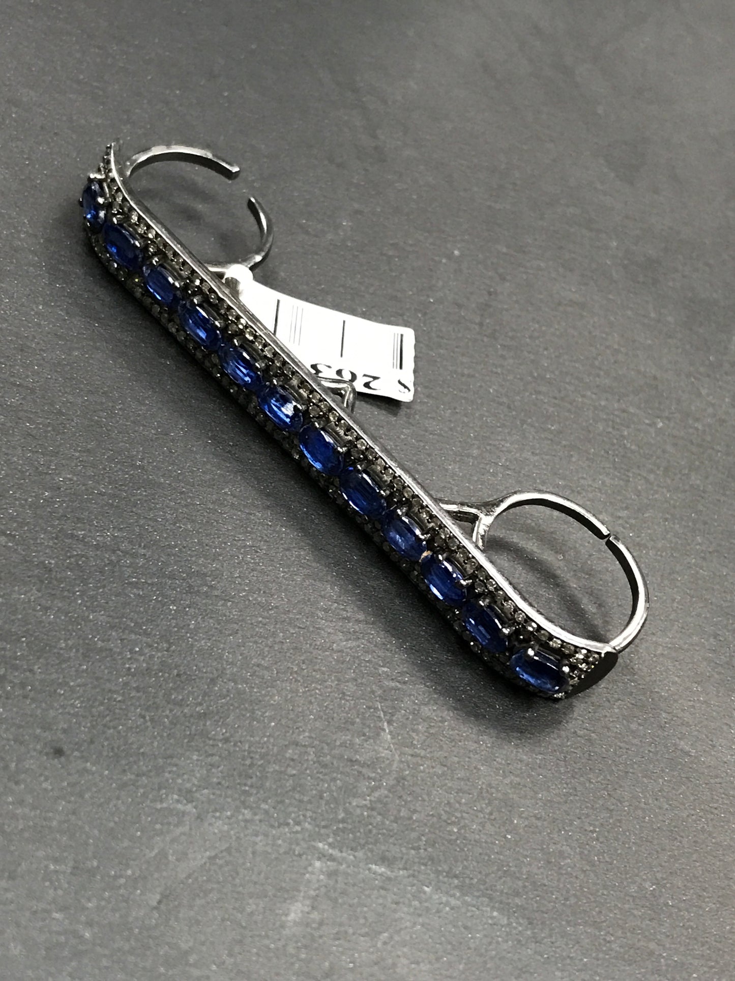 Sapphire Double Diamond Rings