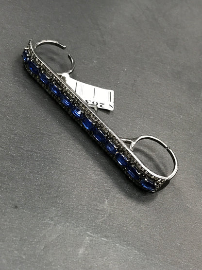 Sapphire Double Diamond Rings