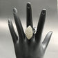 Pave Diamond Ring .925 Oxidized Sterling Silver Diamond Ring, Genuine handmade pave diamond Ring Size Approx 1.16"(14 x 29 MM)