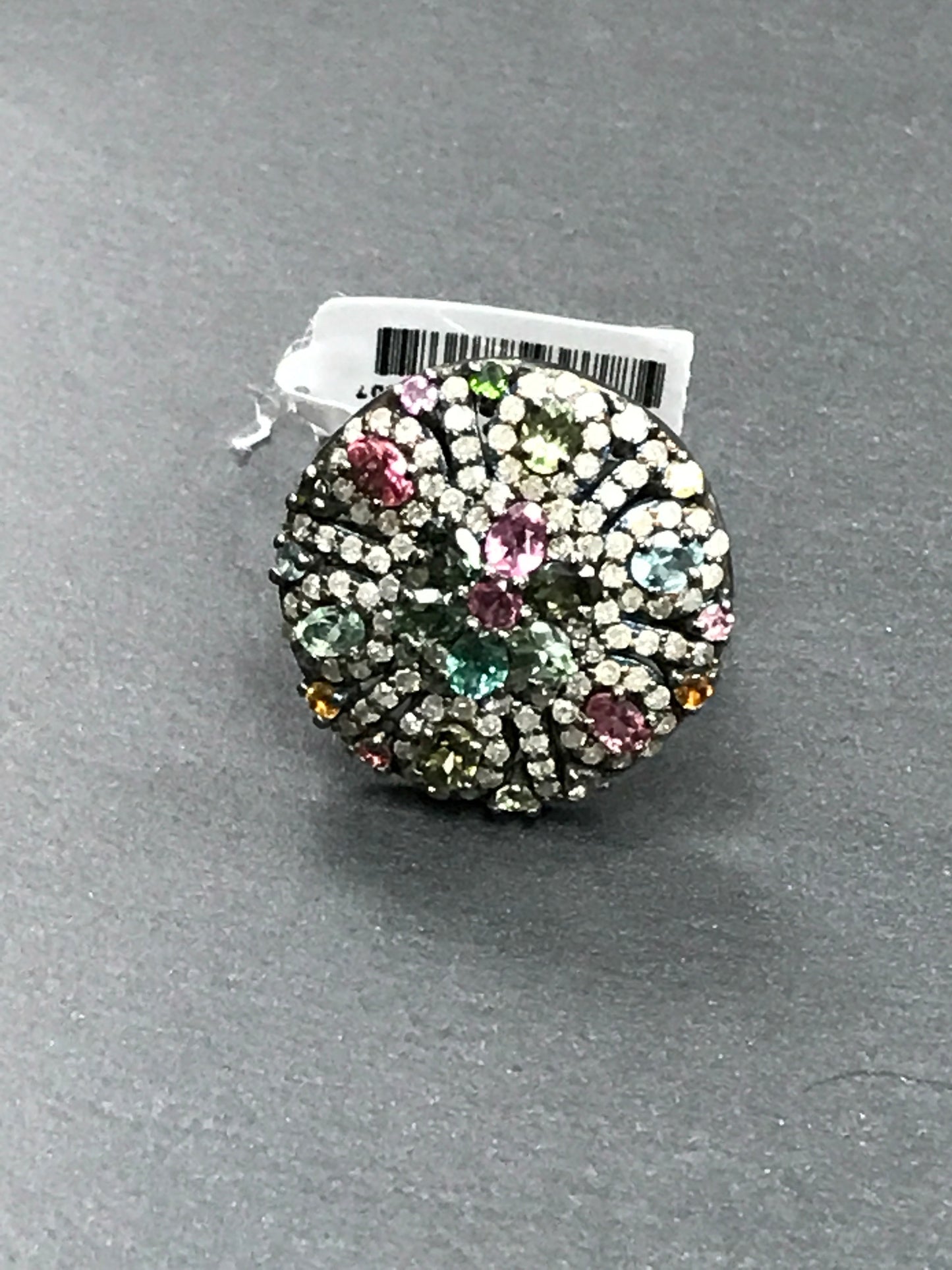 DIAMOND AND MULTI TOURMALINE RINGS