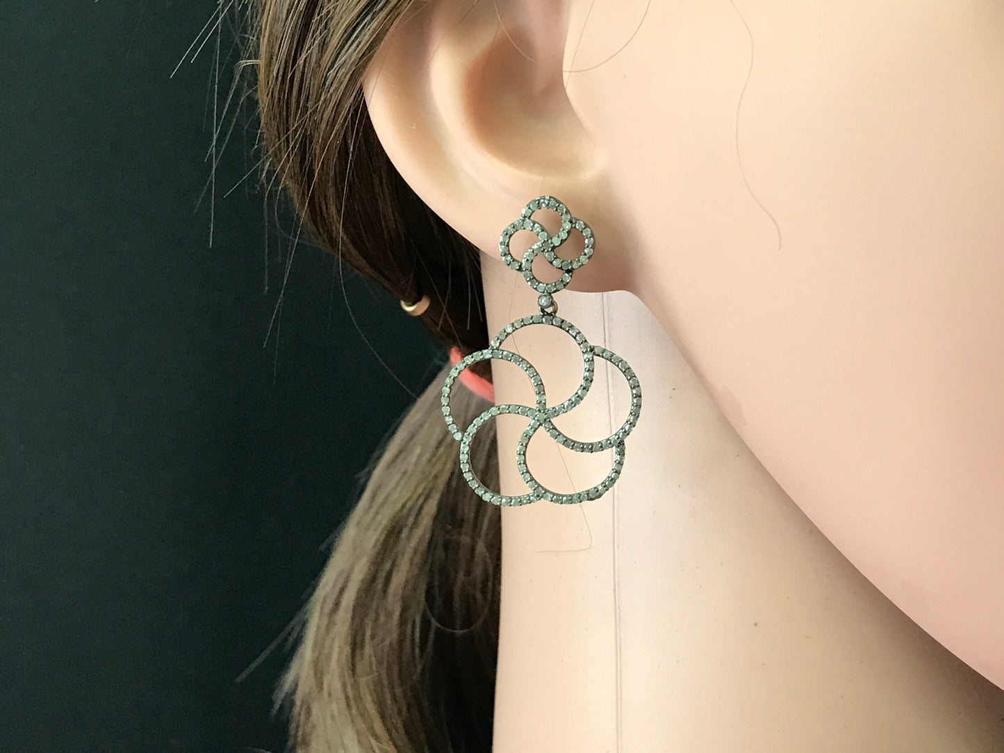 Diamond Art Deco Diamond Earring