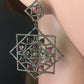 Diamond and Multi Tourmaline Earrings