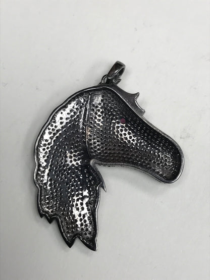 Horse Head Diamond Pendant