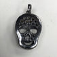 Diamond Charm .925 Oxidized Sterling Silver Diamond Charms, Genuine handmade pave diamond Charm Size Approx 1.0"(18 x 25 MM)