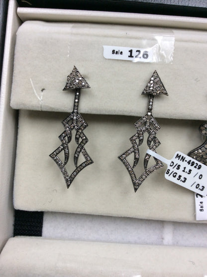 Fancy Spike Shape Diamond Earring