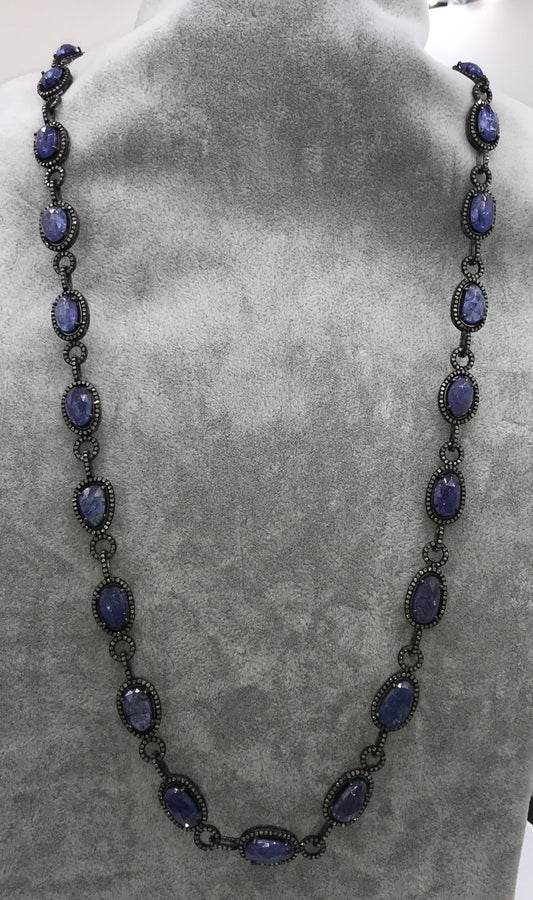 Tanzanite and Diamond Necklace