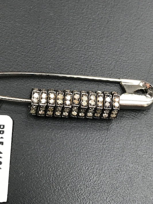 Spacer Silver Pave Diamond Bead
