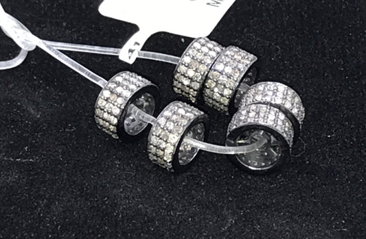 Spacer Pave Diamond Beads