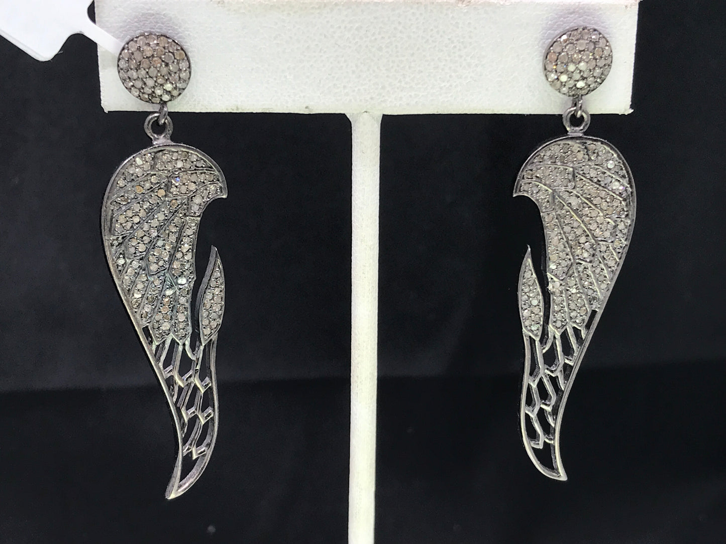 Angel Wings Diamond Earrings,