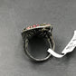 Diamond Oval Shape Tourmaline Diamond Ring, Pave Diamond Ring, Pave Oval Shape Tourmaline Ring, Approx 28 x 18mm