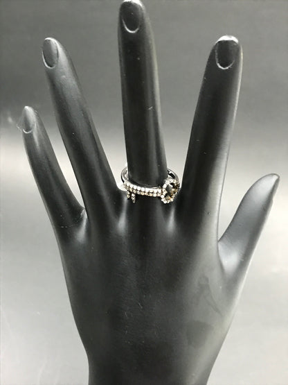 Key Shape Diamond Ring