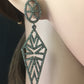 Diamond Art Deco Triangular Diamond Earring