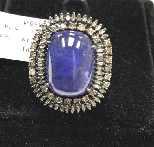 Tanzanite and Diamond Ring