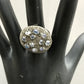 Diamond and Silver Rainbow Moonstone Rings