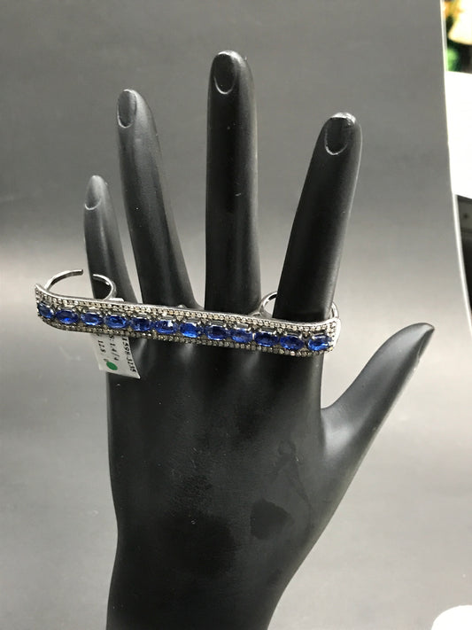 Sapphire Double Diamond Rings