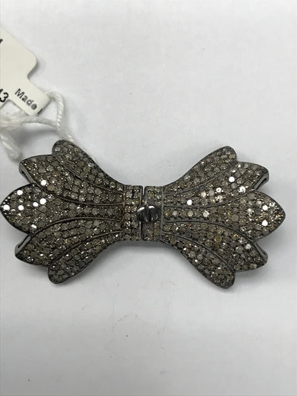 Bow Tie Shape Diamond Pendants & Charms.