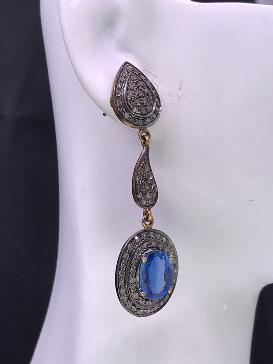 Kynite and Diamond Earrings