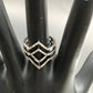 Pave Diamond Ring .925 Oxidized Sterling Silver Diamond Ring, Genuine handmade pave diamond Ring Size Approx 0.84"(18 x 21 MM)