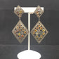 Diamond and Multi sapphire Earrings,