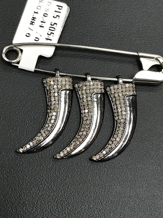 Horn Shape Diamond Pendants & Charms