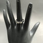 Diamond and Silver Black Rhodium Finish Ring