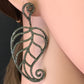 Diamond and Silver Black Rhodium Finish Earrings