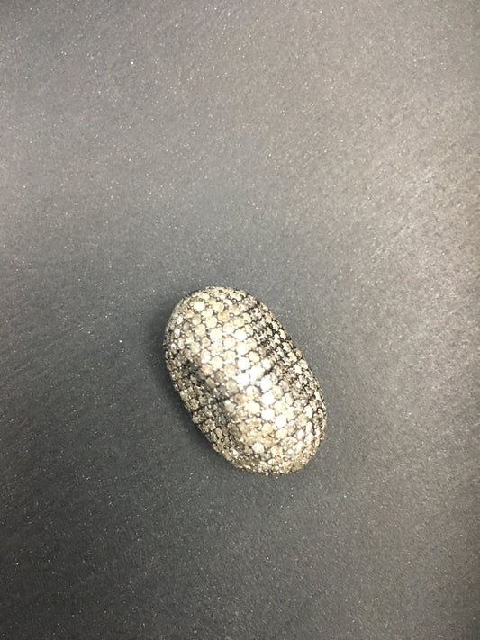 Nugget Shape Pave Diamond Beads