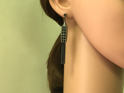 Tassel Style Diamond Earring