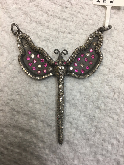 Butterfly Shape Diamond Pendant