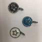 Round Disk On Star Shape Diamond Pendant