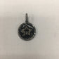 Round Disk On Star Shape Diamond Pendant