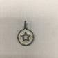 Round Disk On Star Shape Diamond Pendant