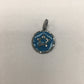 Round Disk On Star Shape Diamond Pendant
